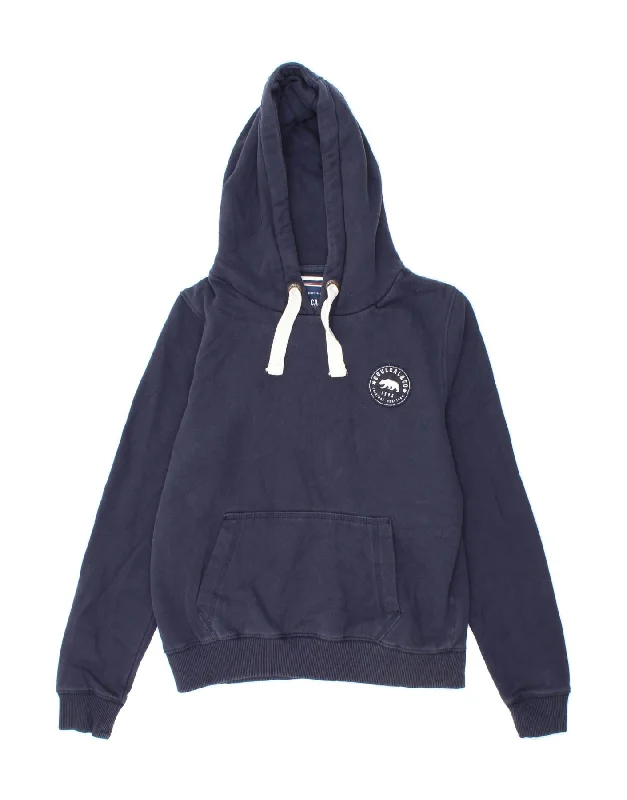 SOULCAL&CO Womens Hoodie Jumper UK 12 Medium Navy Blue Cotton Hoodie with Set-In Sleeves Structured Classic SOULCAL&CO Womens Hoodie Jumper UK 12 Medium Navy Blue Cotton Hoodie with Set-In Sleeves Structured Classic
