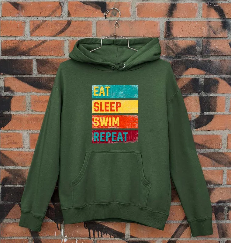 Swimming Unisex Hoodie for Men/Women Hoodie with Turtle Neck Cozy Winter