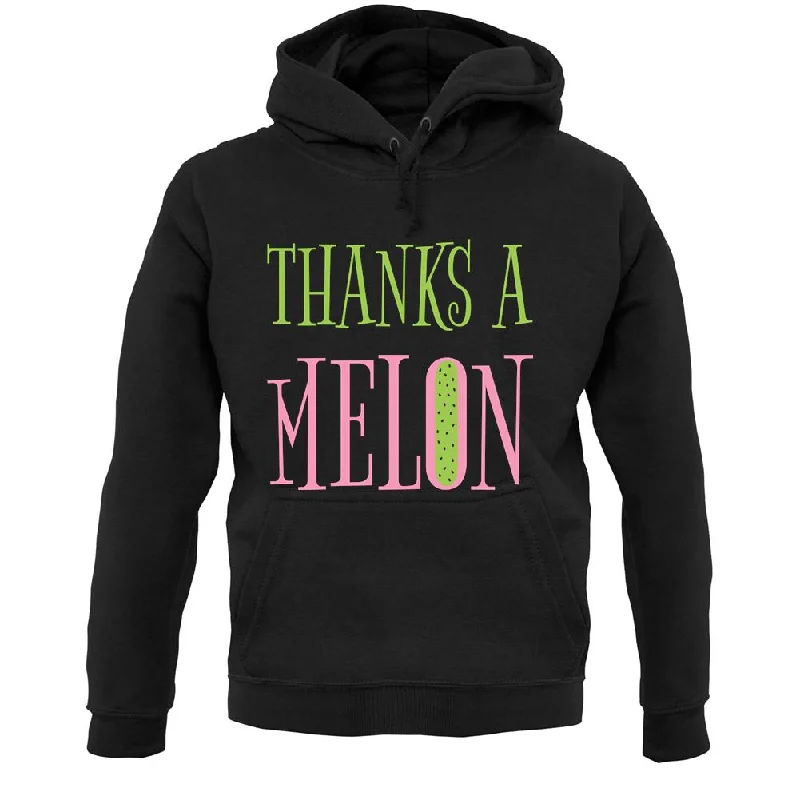 Thanks A Melon Unisex Hoodie Hoodie with Hem Contrast Bold Stylish