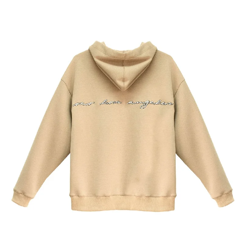 THE BEIGE CHARLES HOODIE Hoodie Jacket Zipper Layering