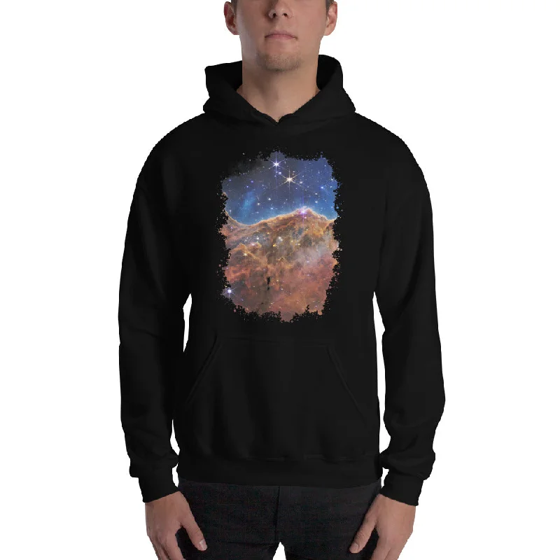 The Carina Nebula Space Graveyard JWST Unisex Hoodie Sweatshirt Hoodie with Rolled Sleeves Casual Relaxed The Carina Nebula Space Graveyard JWST Unisex Hoodie Sweatshirt Hoodie with Rolled Sleeves Casual Relaxed