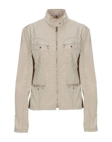 Fay Women Jacket Beige M INT Embroidered Jacket Appliqued Jacket Beaded Jacket