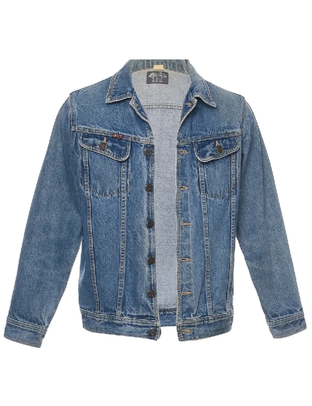 Button Front Denim Jacket - S Corduroy Jacket Velvet Jacket Brocade Jacket