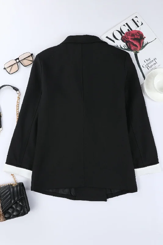 Buttonless Blazer Jacket Trench Coat Raincoat Waterproof Jacket