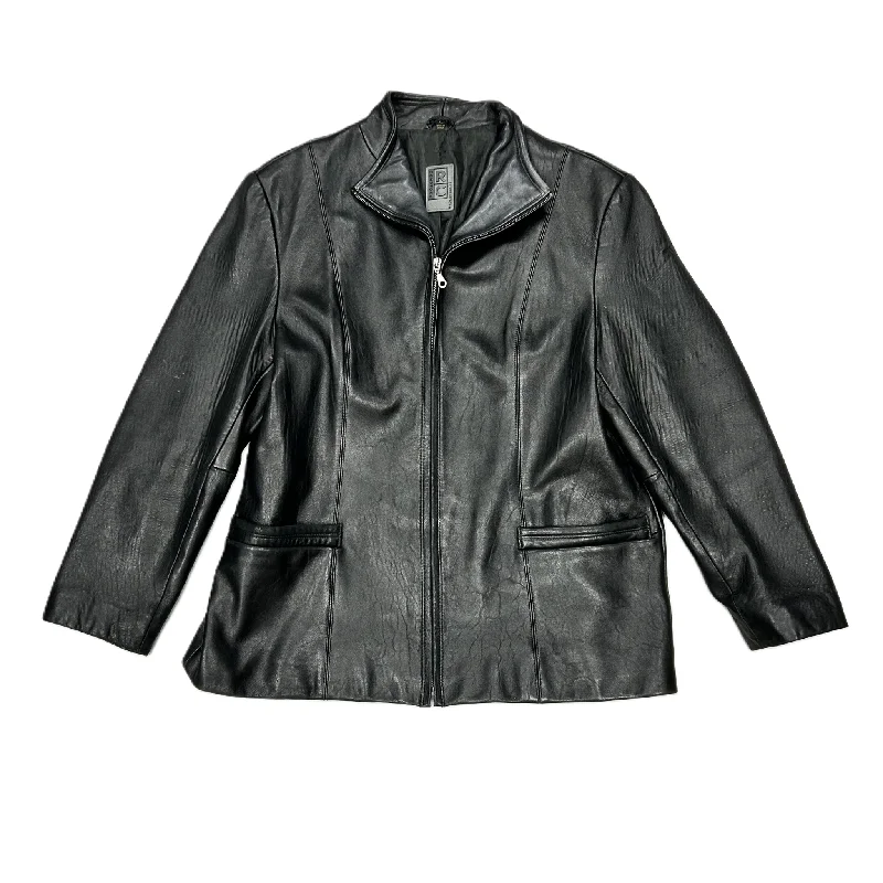 Jacket Leather By Rc Comstock Expedition In Black, Size: Xl Appliqued Jacket Beaded Jacket Sequined Jacket