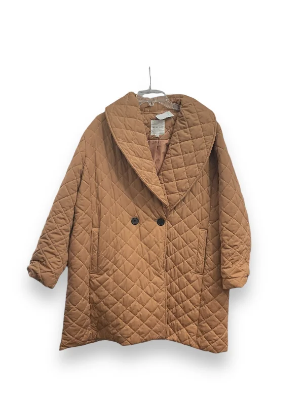 Jacket Puffer & Quilted By Avec Les Filles In Brown, Size: 2x Denim Jacket Leather Jacket Suede Jacket