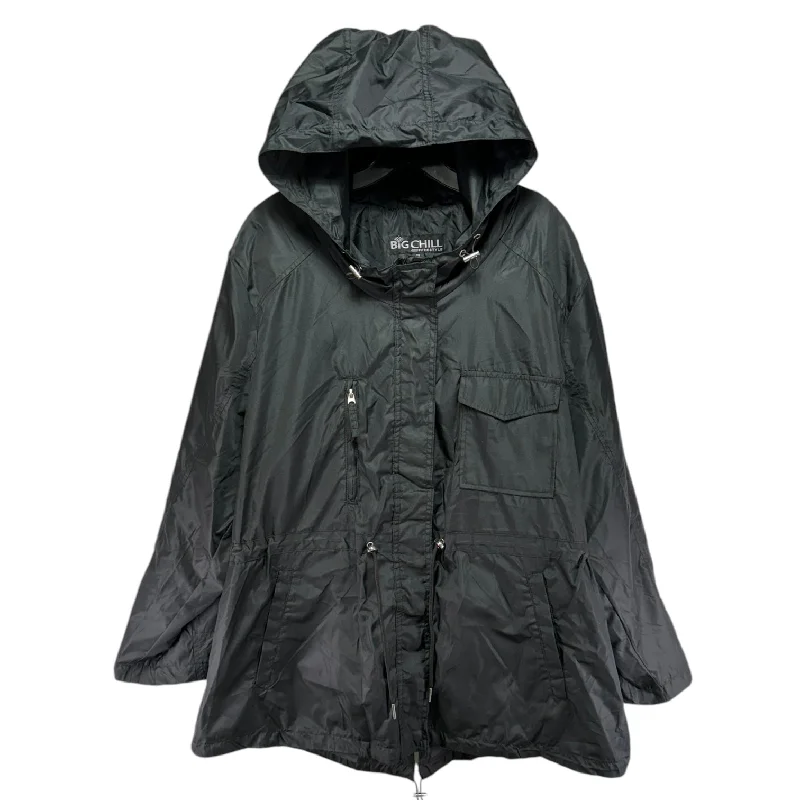 Jacket Utility By Big Chill In Black, Size: 1X Hoodie Zip-Up Jacket Button-Up Jacket