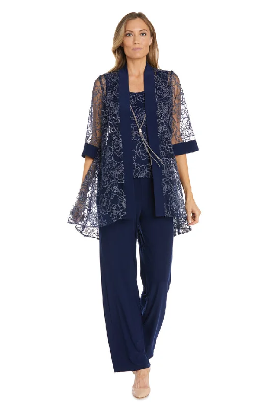 R&M Richards 1326 Formal Mother of the Bride Jacket Pant Suit Chenille Jacket Brocade Jacket Lace Jacket