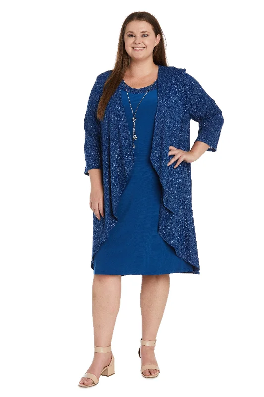 R&M Richards 9785W Short Plus Size Jacket Dress Hoodie Zip-Up Jacket Button-Up Jacket