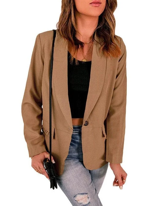 Women's Everyday Blazer Jacket Oversized Jacket Tailored Jacket Straight Jacket