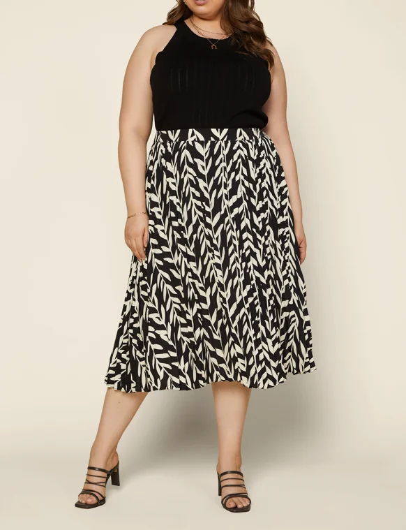 Carina Skirt in Black Ivory- Misses and Plus (S) velvet skirt plush