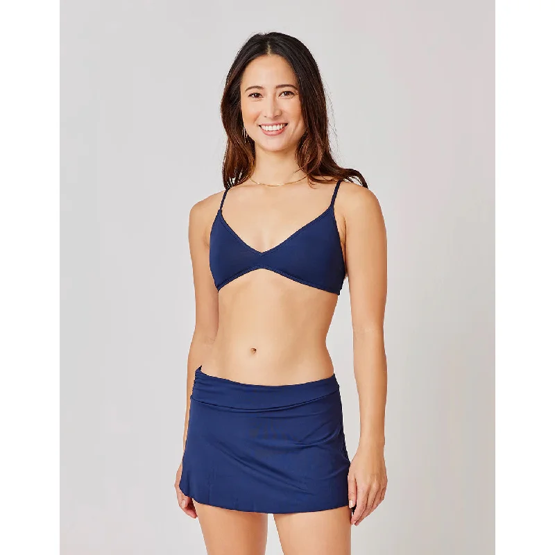 Carve Hoku Swim Skirt: Navy cashmere skirt rich