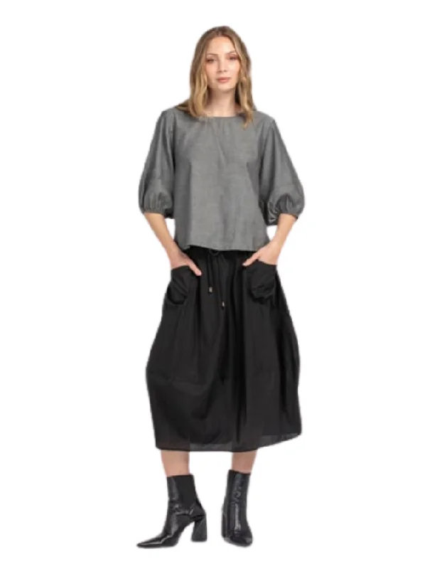 Guru Skirt Winter Black pencil skirt chic