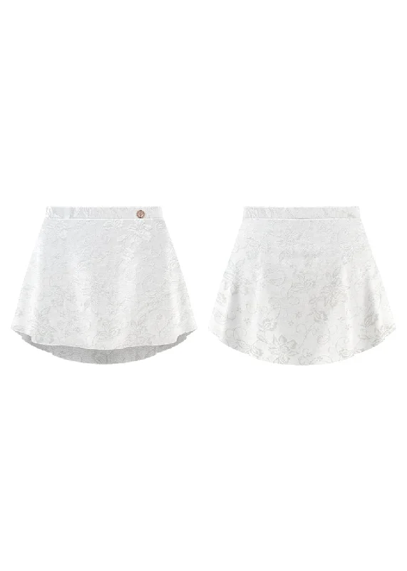 ON SALE Mirabelle Pull-On Skirt (Snow Lace) tiered skirt playful