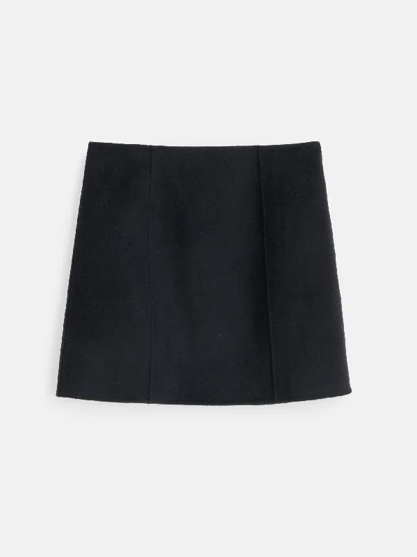 Naomi Mini Skirt in Doubleface Wool midi skirt versatile