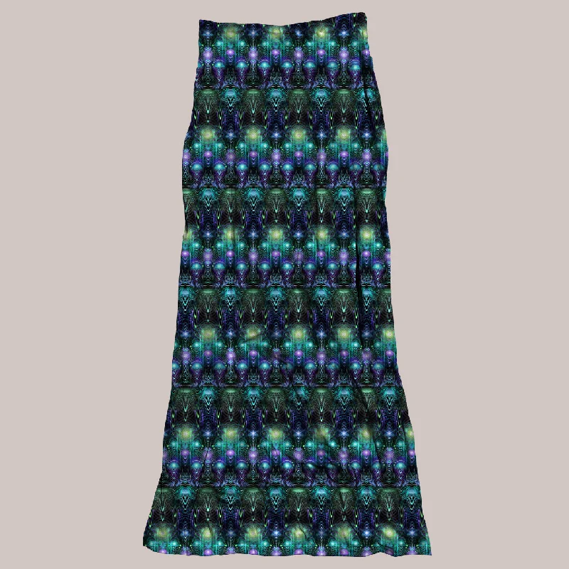 Psychedelic Skirt (UV/RGB, Eco-Friendly, Womens) | CERNUNNOS mini skirt trendy