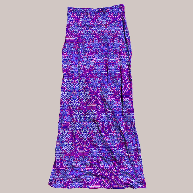 Psychedelic Skirt (UV/RGB, Eco-Friendly, Womens) | FRACTAL NATION asymmetrical skirt cut