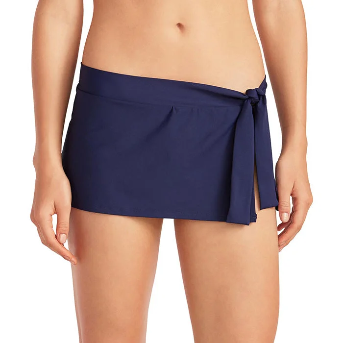 Tommy Bahama Pearl Skirted Bikini Bottom - Mare Navy* denim skirt classic