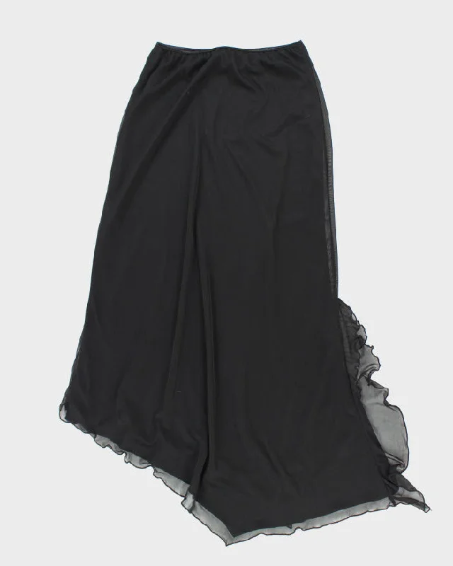 Y2k 00s M Collection Black Skirt - S velvet skirt luxurious