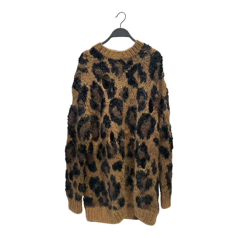 JUNYA WATANABE COMME des GARCONS/Heavy Sweater/M/BRW/Wool/ Zippered Front Buttoned Front Snap Front JUNYA WATANABE COMME des GARCONS/Heavy Sweater/M/BRW/Wool/ Zippered Front Buttoned Front Snap Front
