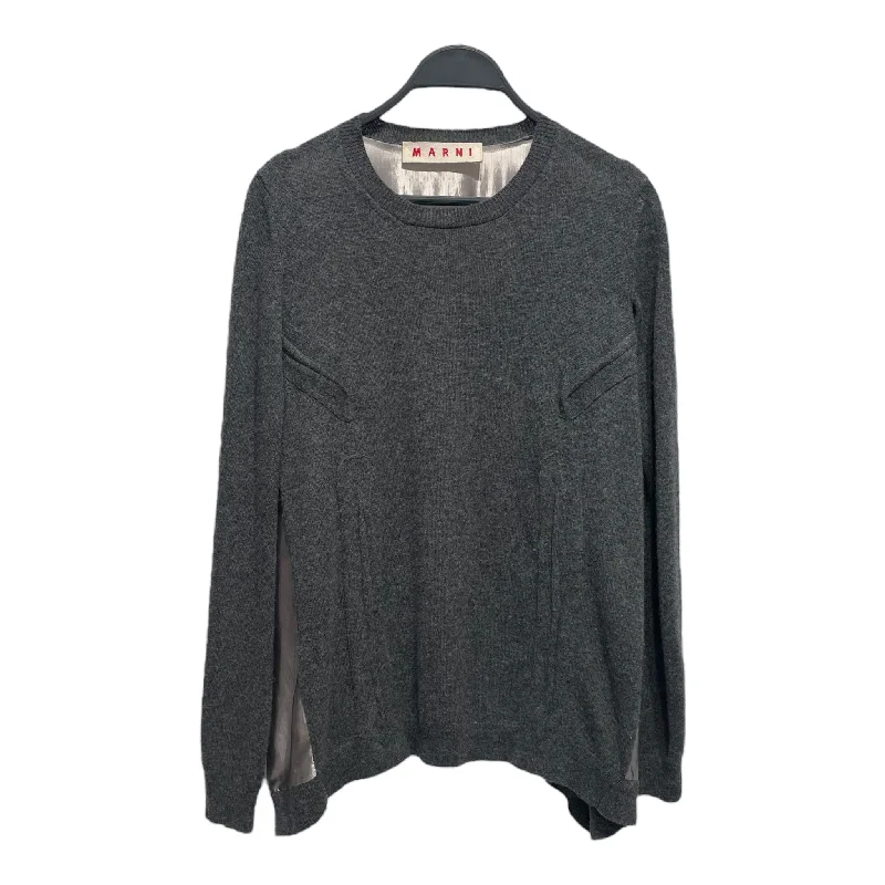 MARNI/Sweater/40/Cashmere/GRY/ Stretchy Elastic Breathable