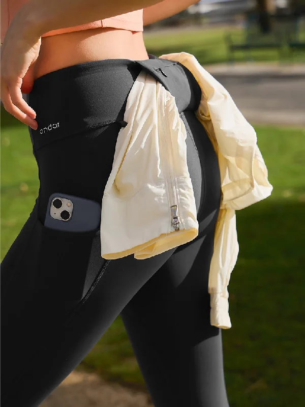 Airywin ankle length leggings with pockets Trendy Mesh Leggings