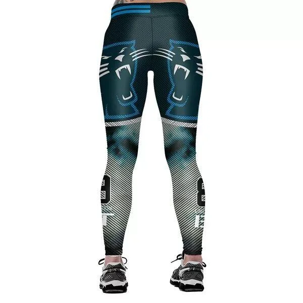 Carolina Panther 3D Print YOGA Gym Sports Leggings High Waist Fitness Pant Workout Trousers Fashionable Moisture-Wicking Leggings Carolina Panther 3D Print YOGA Gym Sports Leggings High Waist Fitness Pant Workout Trousers Fashionable Moisture-Wicking Leggings