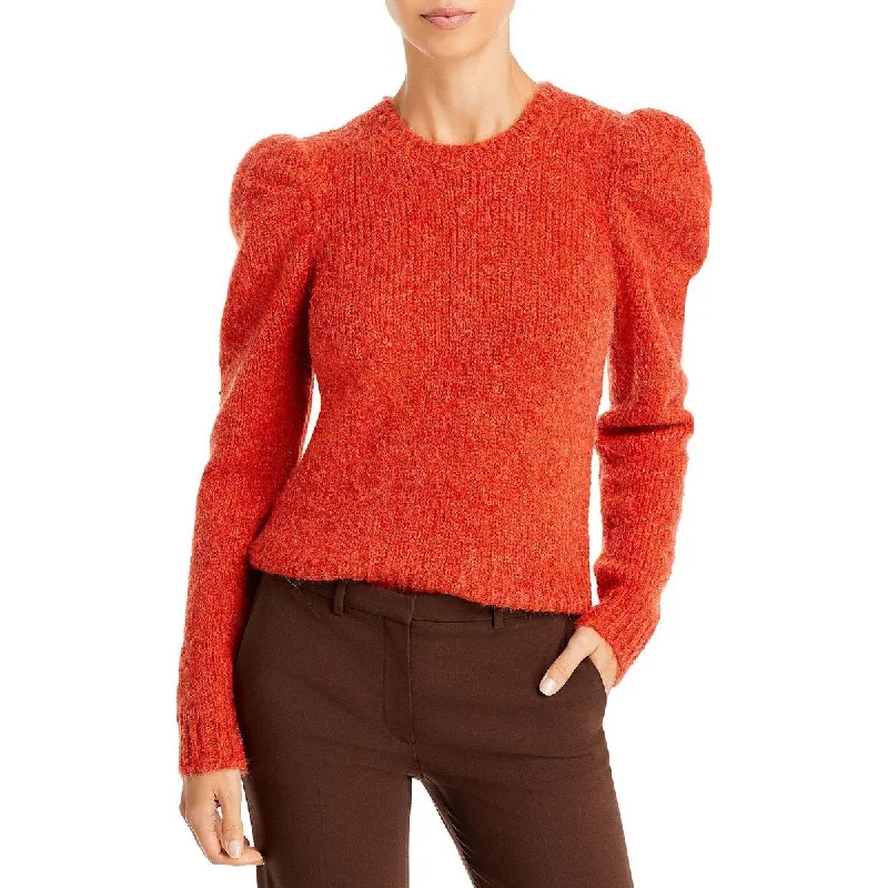 Derek Lam 10 Crosby Womens Wool Ribbed Trim Crewneck Sweater High Neck Crew Neck V-Neck Derek Lam 10 Crosby Womens Wool Ribbed Trim Crewneck Sweater High Neck Crew Neck V-Neck
