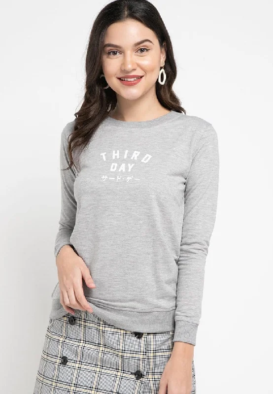 LO002 Thirdday sweater casual wanita td simple abu Nylon Fabric Polyester Fabric Spandex Fabric LO002 Thirdday sweater casual wanita td simple abu Nylon Fabric Polyester Fabric Spandex Fabric