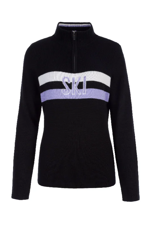 Luna 1/2 Zip Sweater Elegant Classic Vintage