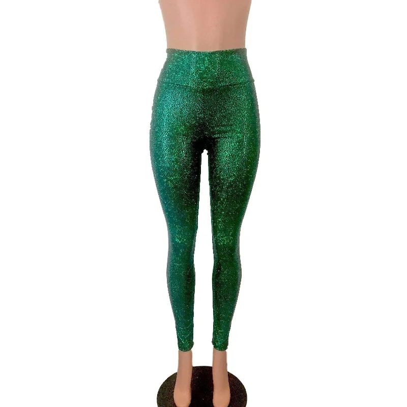 SALE - MEDIUM ONLY - Metallic Green Avatar High Waisted Leggings Pants Comfortable Slim Fit Leggings SALE - MEDIUM ONLY - Metallic Green Avatar High Waisted Leggings Pants Comfortable Slim Fit Leggings