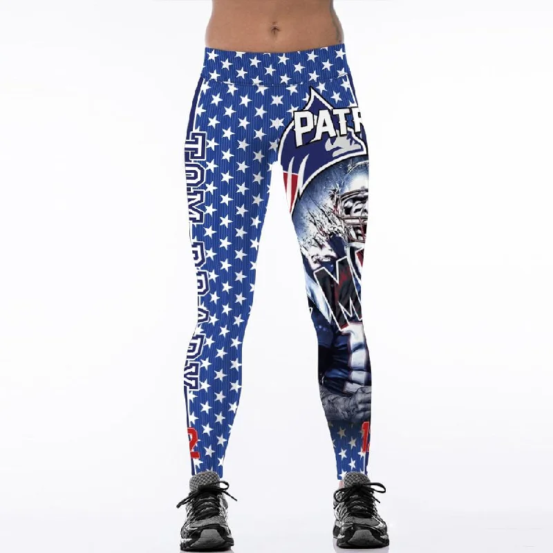 New England Patriots 3D Print YOGA Gym Sports Leggings High Waist Fitness Pant Workout Trousers Elegant Printed Leggings with Pockets New England Patriots 3D Print YOGA Gym Sports Leggings High Waist Fitness Pant Workout Trousers Elegant Printed Leggings with Pockets