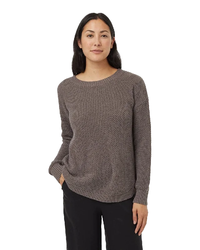 Tentree Highline Drop Shoulder Sweater - Womens Denim Fabric Leather Fabric Suede Fabric Tentree Highline Drop Shoulder Sweater - Womens Denim Fabric Leather Fabric Suede Fabric