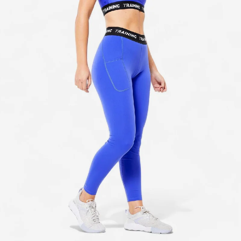 Women's Cardio Training Comfortable and Soft Long Leggings - Blue Comfortable Sports Performance Tights Women's Cardio Training Comfortable and Soft Long Leggings - Blue Comfortable Sports Performance Tights