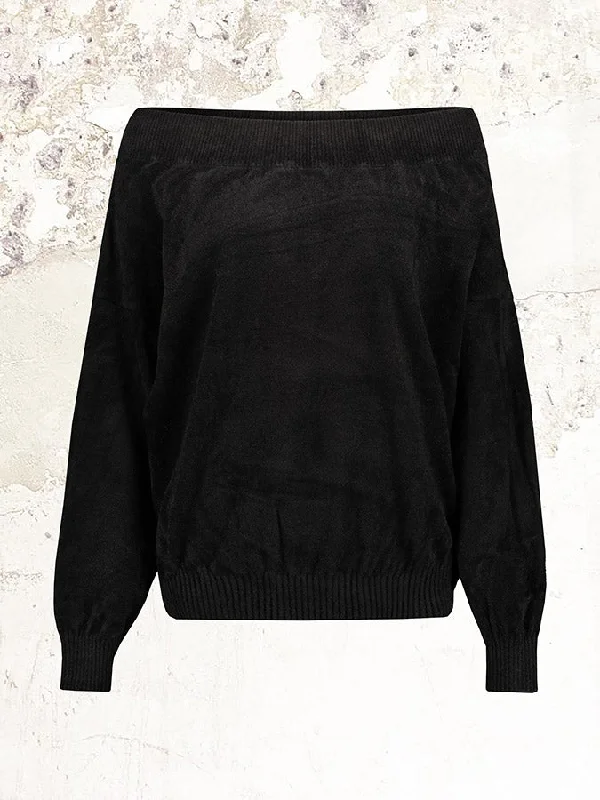 Alexandre Vauthier Velvet Knit Sweater Soft Cozy Warm