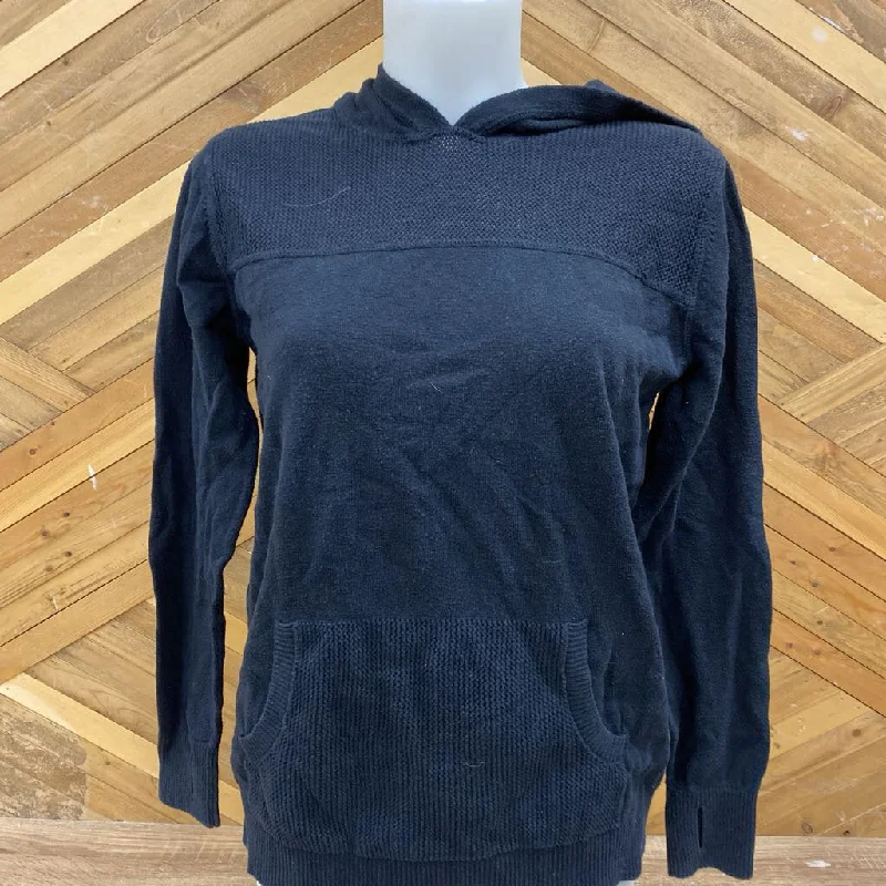 Eddie Bauer - Women's Hooded Sweater - MSRP comp $95: Black-women-LG Striped Floral Plaid Eddie Bauer - Women's Hooded Sweater - MSRP comp $95: Black-women-LG Striped Floral Plaid