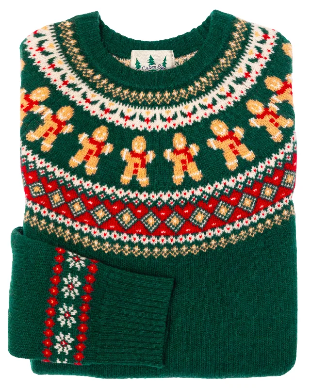 Gingerbread Fair Isle Sweater Seamless Knitted Crochet