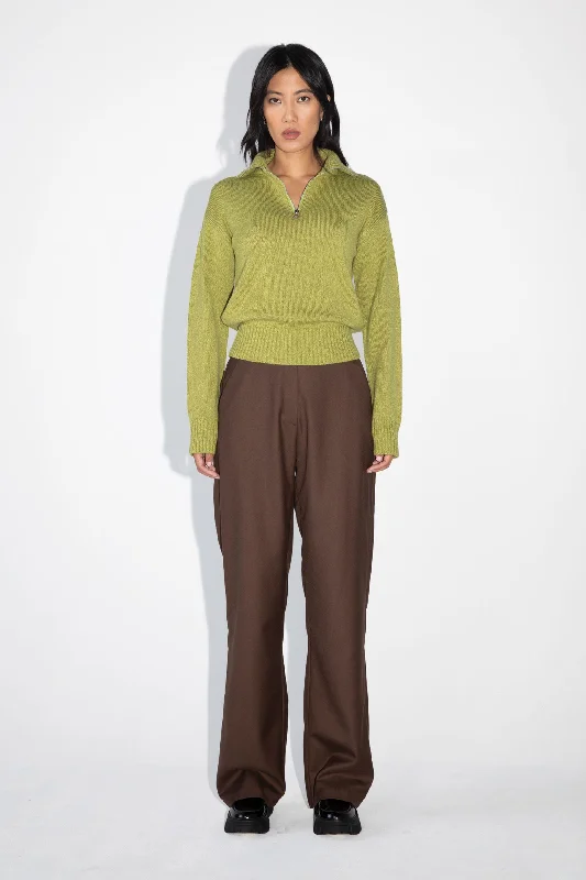 Half-Zip Sweater Faux Fur Fabric Real Fur Fabric Shearling Fabric