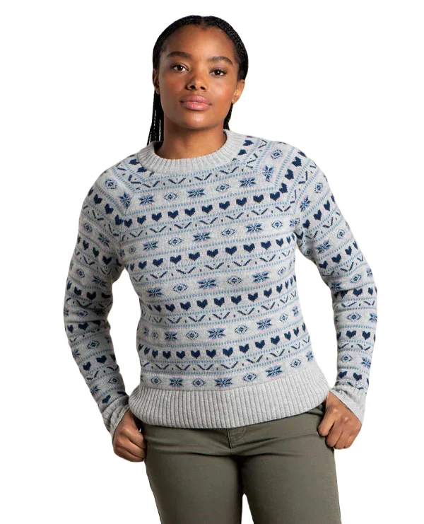 Toad & Co Women's Cazadero Crew Sweater Toggled Drawstring Belted