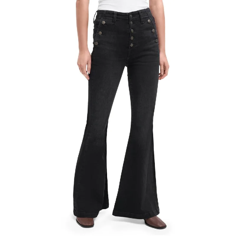 7 For All Mankind Womens Portia Button Fly Sailor Flare Jeans Trendy Cut-Off Denim Shorts 7 For All Mankind Womens Portia Button Fly Sailor Flare Jeans Trendy Cut-Off Denim Shorts