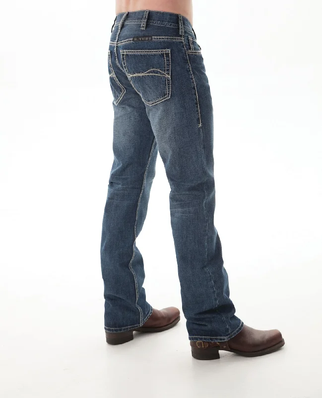 B Tuff Mens Medium Wash 100% Cotton Jeans American Flag HOOAH Classic Blue Denim Jeans B Tuff Mens Medium Wash 100% Cotton Jeans American Flag HOOAH Classic Blue Denim Jeans