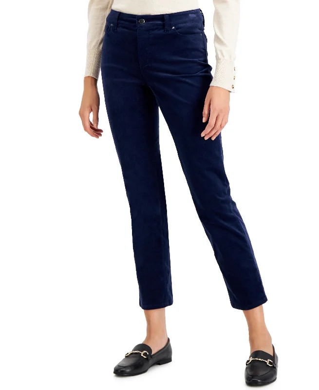 Charter Club Womens Lexington Tummy Control Corduroy Jeans Comfortable Drawstring Waist Jeans Charter Club Womens Lexington Tummy Control Corduroy Jeans Comfortable Drawstring Waist Jeans