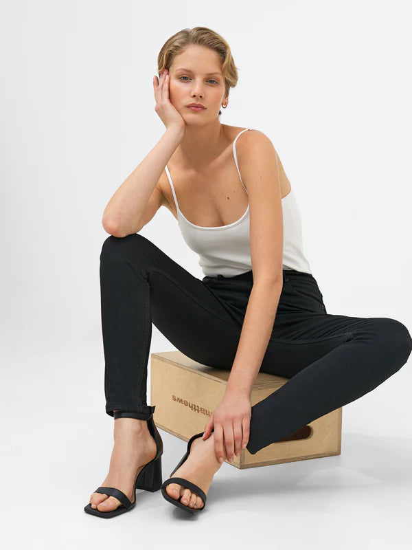 French Connection Soft Stretch Denim High Rise Skinny Jeans-Black-74QZP Fashionable Cropped Denim Jeans French Connection Soft Stretch Denim High Rise Skinny Jeans-Black-74QZP Fashionable Cropped Denim Jeans