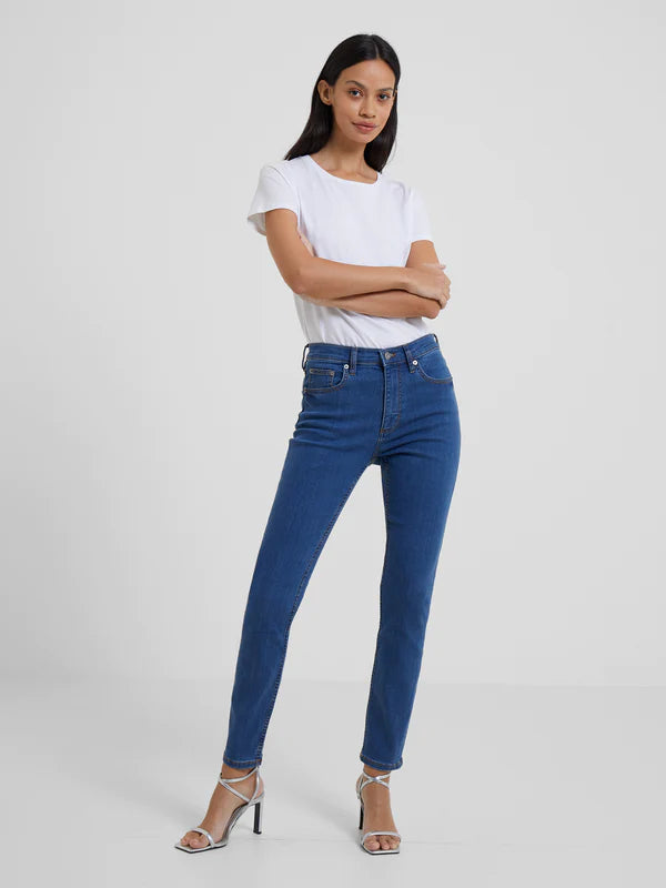 French Connection Soft Stretch Denim High Rise Skinny Jeans-Mid Wash-74QZQ Casual Bootcut Ripped Jeans French Connection Soft Stretch Denim High Rise Skinny Jeans-Mid Wash-74QZQ Casual Bootcut Ripped Jeans