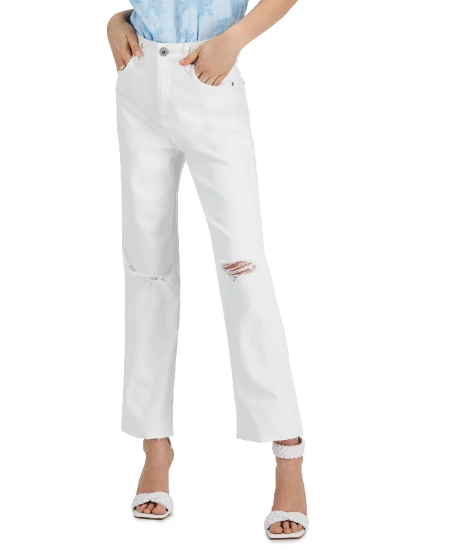INC International Concepts Womens High Rise Ripped Straight Leg Jeans Fashionable Bootcut Jeans INC International Concepts Womens High Rise Ripped Straight Leg Jeans Fashionable Bootcut Jeans