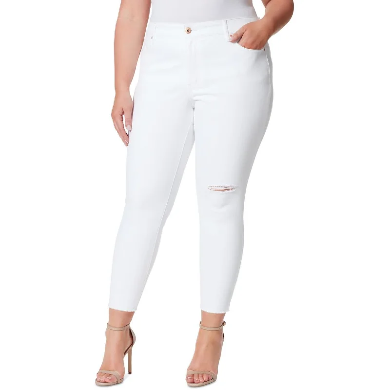 Jessica Simpson Womens Plus High Rise Destroyed Skinny Jeans Fashionable Slouchy Fit Jeans Jessica Simpson Womens Plus High Rise Destroyed Skinny Jeans Fashionable Slouchy Fit Jeans