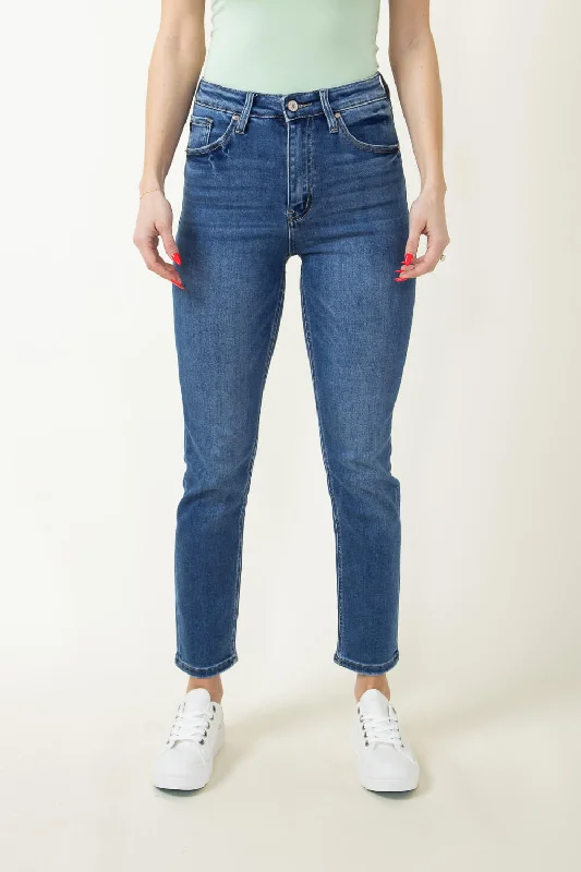 KanCan Adaline High Rise Clean Slim Straight Jeans for Women | KC11252M Stylish High-Waist Jeans KanCan Adaline High Rise Clean Slim Straight Jeans for Women | KC11252M Stylish High-Waist Jeans