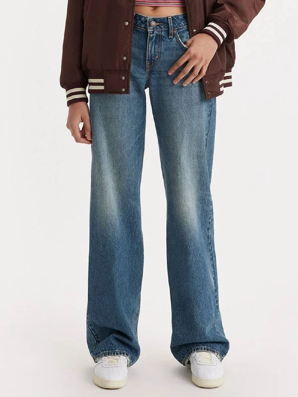 Low Loose Living The Good Life Jeans Trendy Button-Up High-Waist Jeans