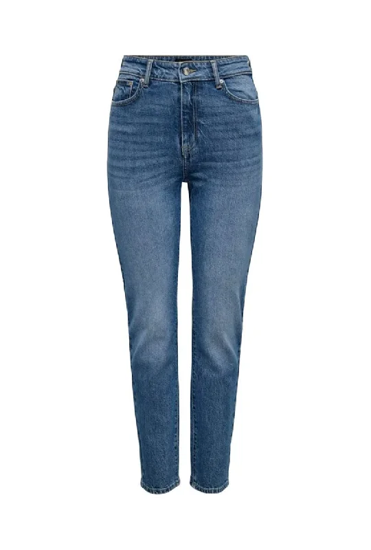 ONLY EMILY HW STRAIGHT ANKLE JEANS Comfortable Flare Leg Jeans
