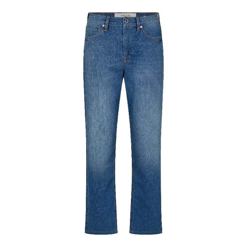 Pieszak Trisha Straight Leg High Waist Jeans - Volterra Wash - J234457 Elegant Tapered Leg Denim Pieszak Trisha Straight Leg High Waist Jeans - Volterra Wash - J234457 Elegant Tapered Leg Denim